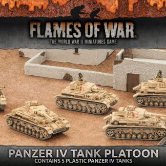 Panzer III Tank Platoon Plastic x 5 Flames of War GBX96 